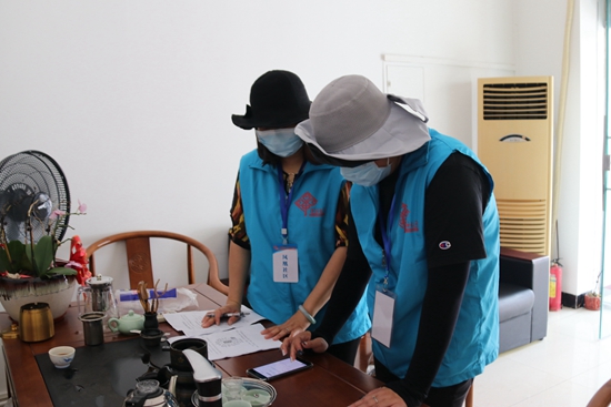 副本16:00  网格员开展来返台山人员排查登记工作,提醒群众戴口罩、勤洗手,做好个人防护措施。.jpg